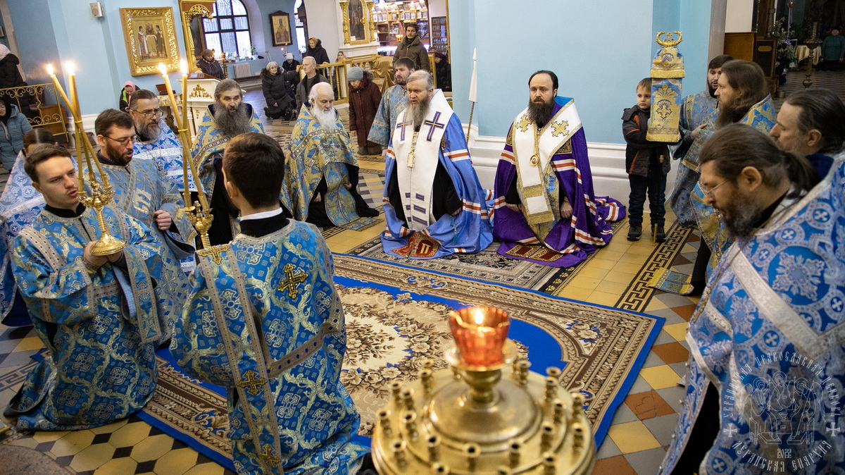 Read more about the article Луганск. Архипастыри совершили молебен с акафистом у Луганской иконы Божией Матери