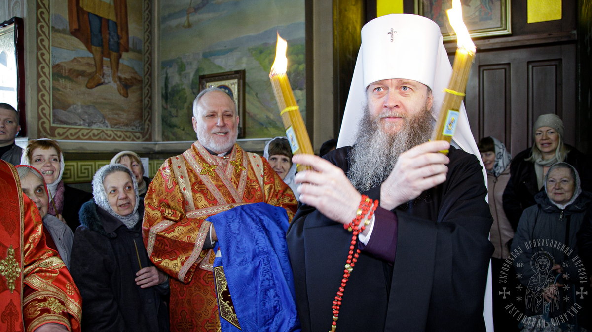 Алчевск. Правящий архиерей совершил Пасхальное богослужение во втором кафедральном городе