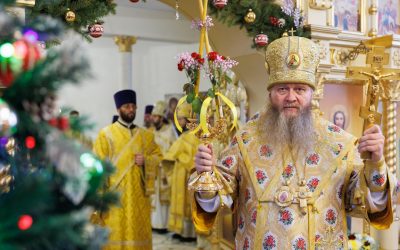 13.12.24. Митрополит Пантелеимон возглавил престольное торжество в храме святого апостола Андрея Первозванного