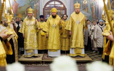 14.12.24. Митрополит Наро-Фоминский Никандр освятил росписи Петро-Павловского кафедрального собора
