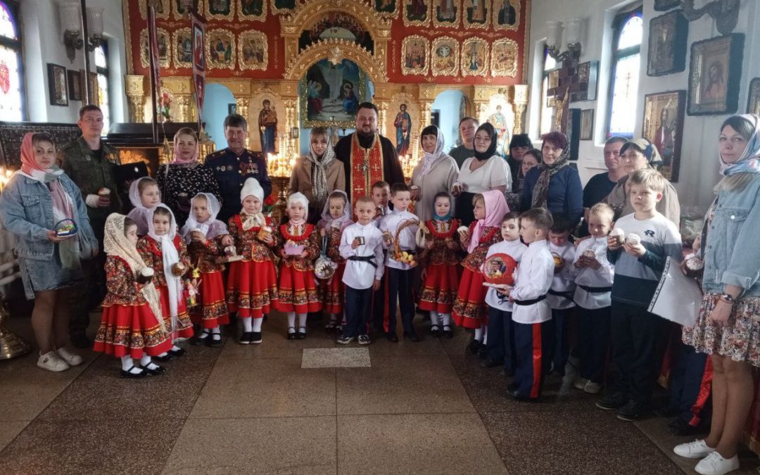 В храме вмч. Димитрия Солунского, состоялся молебен для воспитанников детского сада
