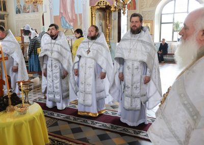 Священнослужители совершили молебное акафистное пение и заупокойную Литургию
