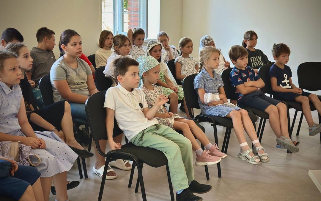 В воскресной школе детям показали мультфильм «Князь Владимир»