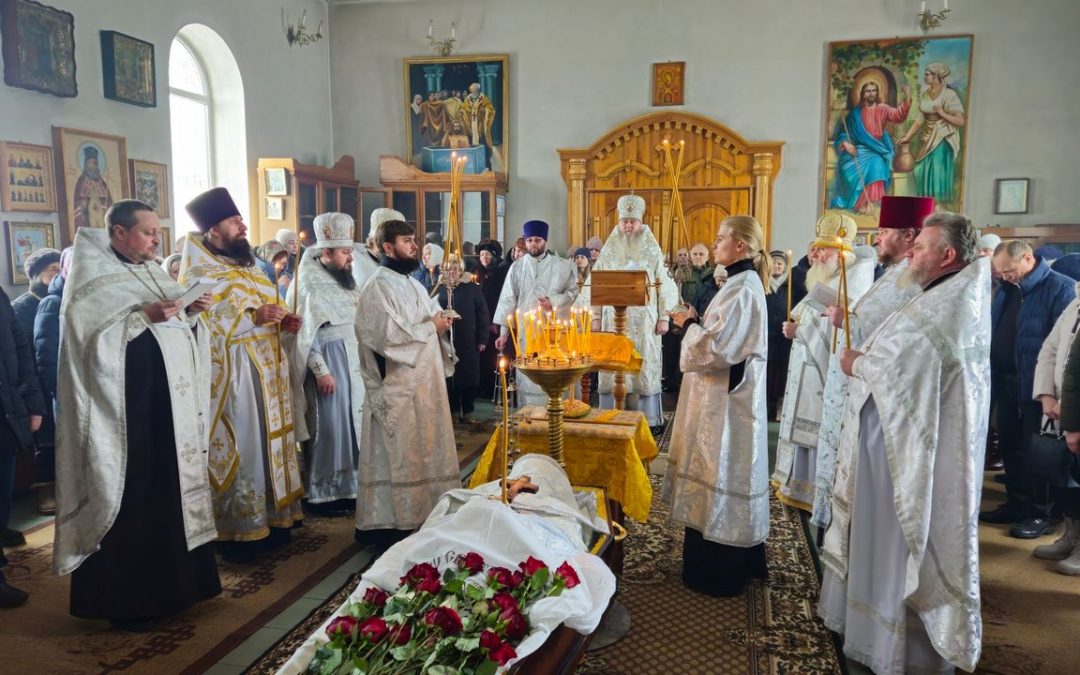 Митрополит Пантелеимон совершил заупокойную Литургию и отпевание новопреставленного прот. Сергия Чупрова