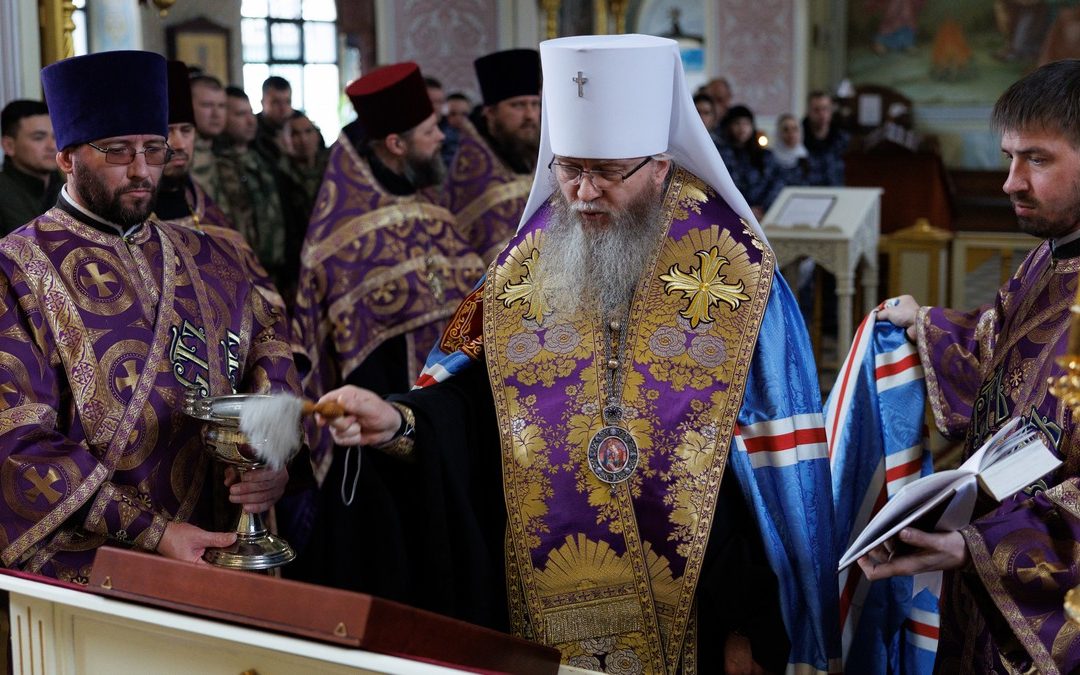 Митрополит Пантелеимон совершил молебен для военнослужащих Росгвардии