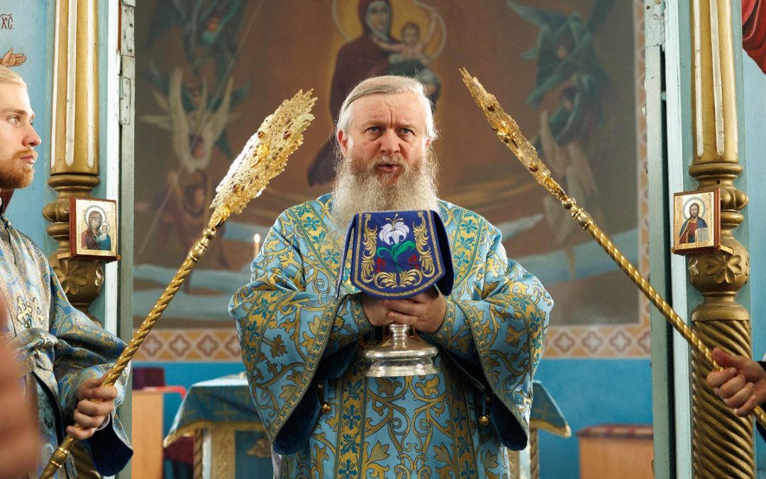 В праздник Успения Пресвятой Богородицы митрополит Пантелеимон совершил Литургию в Успенском храме с. Малоивановка