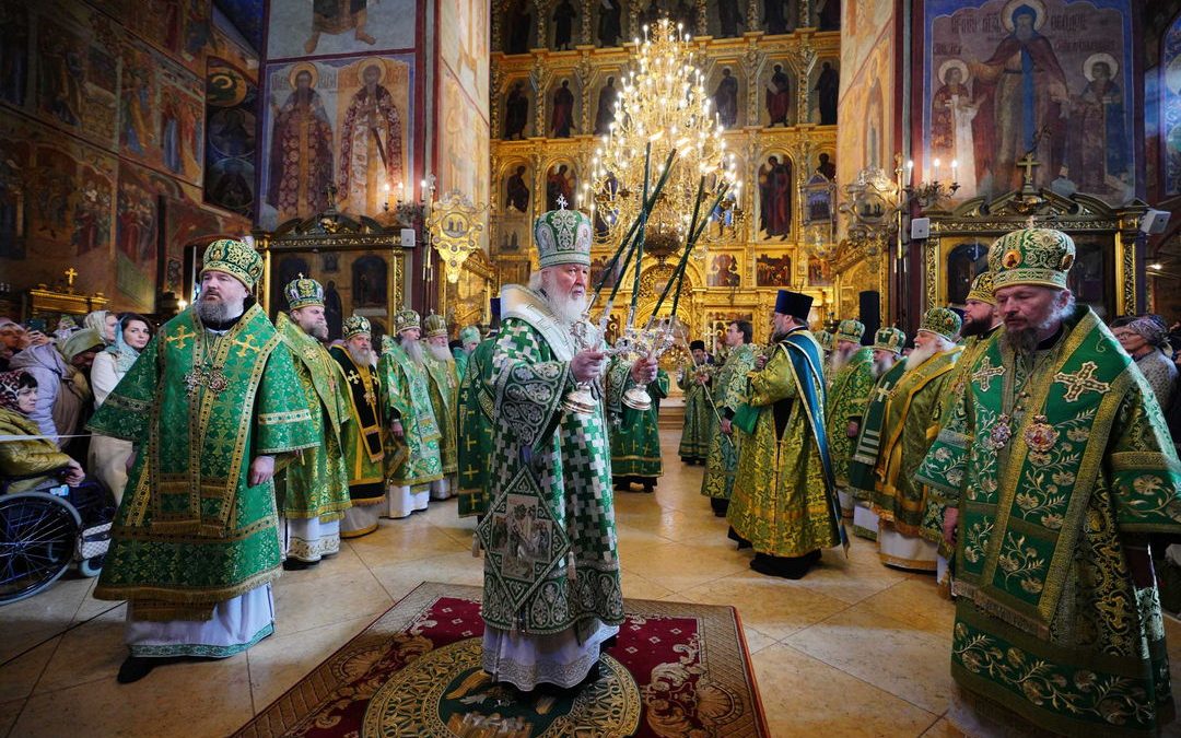 В день памяти преподобного Сергия Радонежского митрополит Пантелеимон сослужил Святейшему Патриарху в Успенском соборе Троице-Сергиевой лавры
